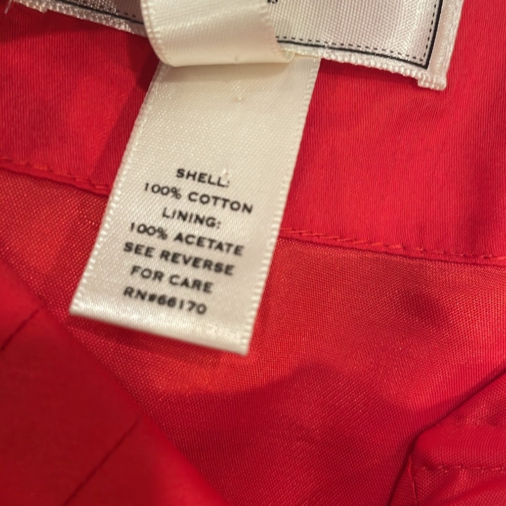 Anthropologie Red Strapless Dress - Picture 7 of 7